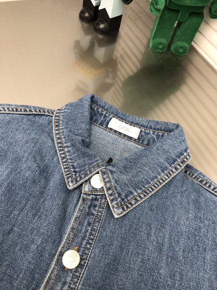 Dior - Мужская джинсовая рубашка куртка DZ_1208DI3 Dior - Мужская джинсовая рубашка куртка DZ_1208DI3