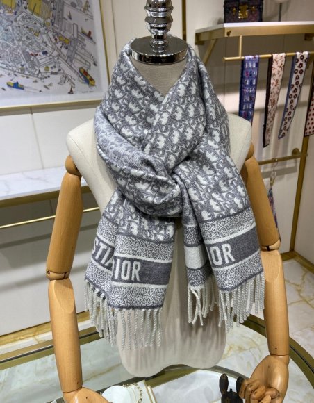 Dior - Кашемировый шарф палантин JX_2909DI1