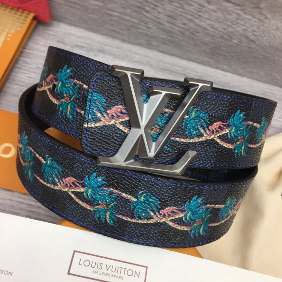 Louis Vuitton Мужской двусторонний ремень 4.0см RE_0905LV8