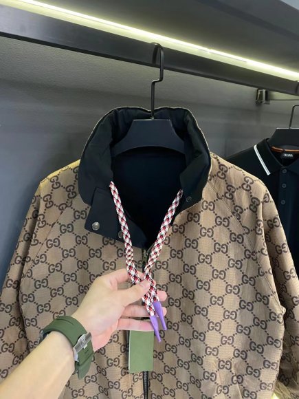 Gucci - Мужская двусторонняя куртка ветровка AH_2909GU1