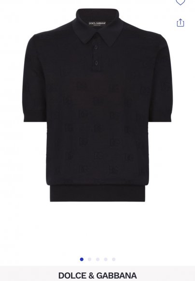 Dolce & Gabbana - Мужская шерстяная футболка поло DZ_1501DG8