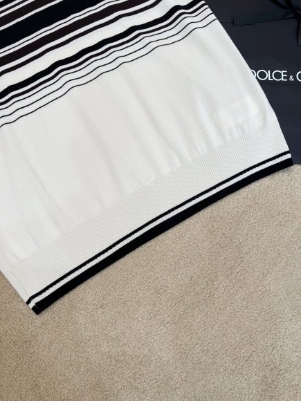 Dolce & Gabbana - Мужская шерстяная футболка поло DZ_1501DG9 Dolce & Gabbana - Мужская шерстяная футболка поло DZ_1501DG9