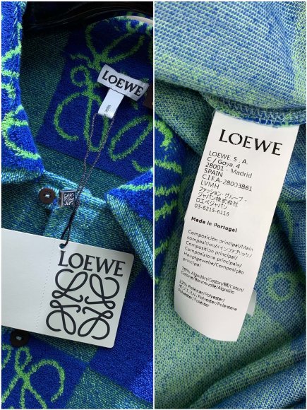 Loewe - Мужской махровая рубашка костюм шорты TI_2506LO2 Loewe - Мужской махровая рубашка костюм шорты TI_2506LO2