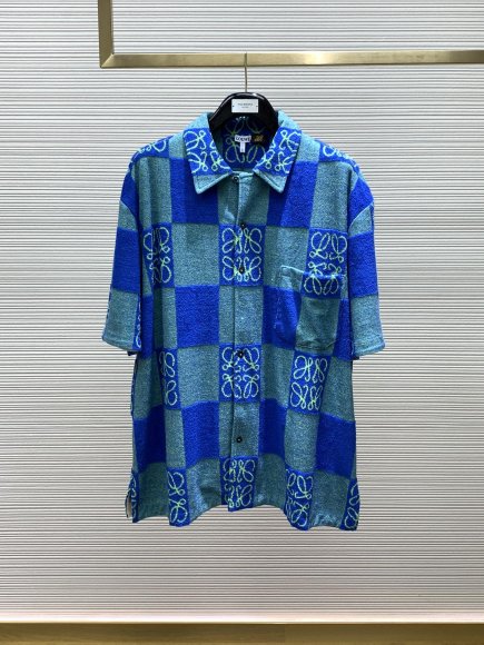 Loewe - Мужской махровая рубашка костюм шорты TI_2506LO2 Loewe - Мужской махровая рубашка костюм шорты TI_2506LO2