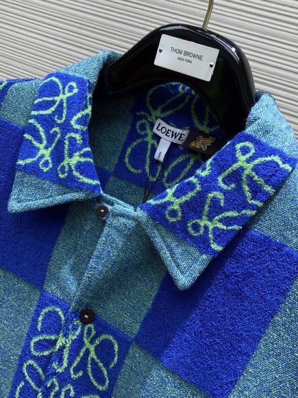 Loewe - Мужской махровая рубашка костюм шорты TI_2506LO2 Loewe - Мужской махровая рубашка костюм шорты TI_2506LO2