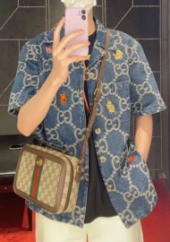 Gucci - Мужская джинсовая куртка рубашка TJ_1105GU5 Gucci - Мужская джинсовая куртка рубашка TJ_1105GU5