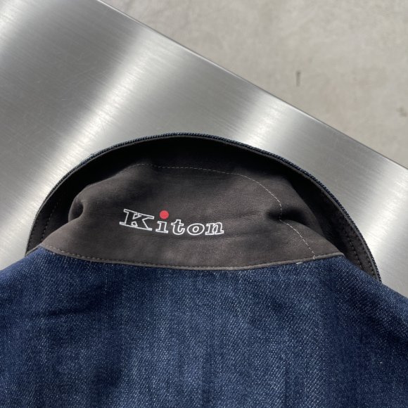 Kiton Napoli - Мужская джинсовая куртка рубашка TJ_0310KI3