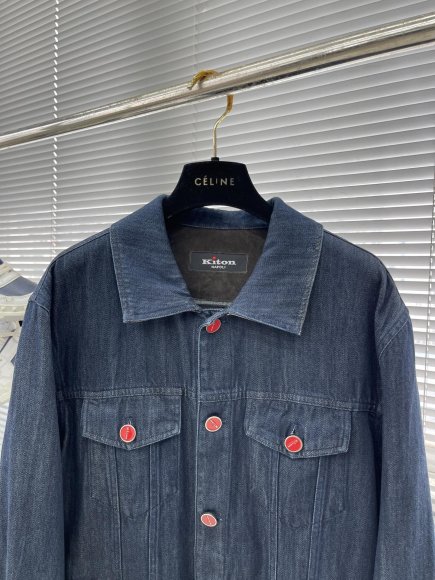 Kiton Napoli - Мужская джинсовая куртка рубашка TJ_0310KI3