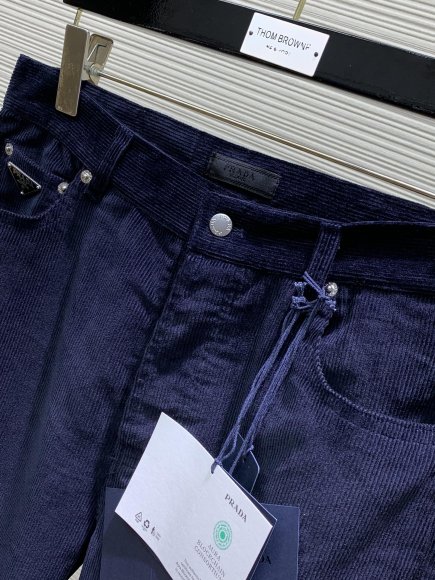 Prada - Мужские вельветовые штаны брюки рубашка костюм TI_2606PR6 Prada - Мужские вельветовые штаны брюки рубашка костюм TI_2606PR6