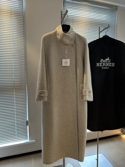 Hermes - Женское шерстяное пальто WJ_1809HE4 Hermes - Женское шерстяное пальто WJ_1809HE4