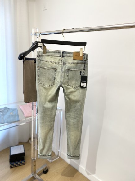Saint Laurent - Мужские штаны джинсы DF_2803SL12