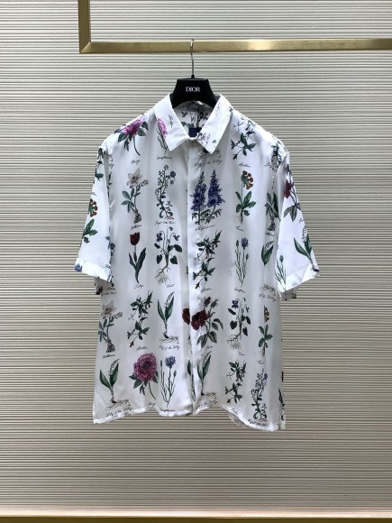 Dior - Мужская шелковая рубашка костюм шорты TI_2606DI8 Dior - Мужская шелковая рубашка костюм шорты TI_2606DI8