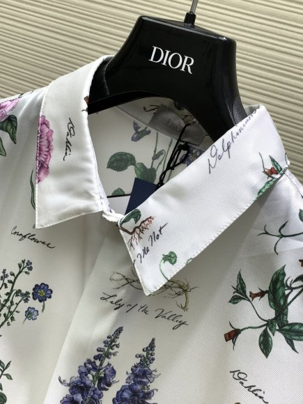Dior - Мужская шелковая рубашка костюм шорты TI_2606DI8 Dior - Мужская шелковая рубашка костюм шорты TI_2606DI8