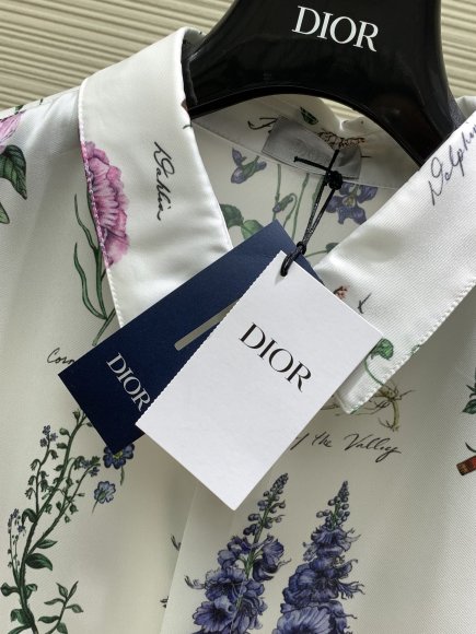 Dior - Мужская шелковая рубашка костюм шорты TI_2606DI8 Dior - Мужская шелковая рубашка костюм шорты TI_2606DI8