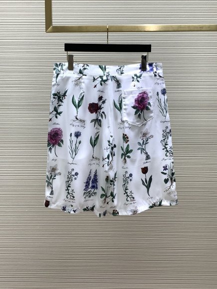 Dior - Мужские шелковые шорты костюм рубашка TI_2606DI9