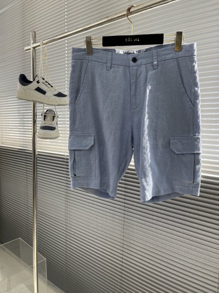 Loro Piana - Мужские льняные шорты костюм TJ_0506LP4 Loro Piana - Мужские льняные шорты костюм TJ_0506LP4