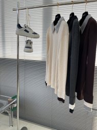 Fendi - Мужская шерстяная кофта свитер пуловер поло TJ_1411FE7 Fendi - Мужская шерстяная кофта свитер пуловер поло TJ_1411FE7