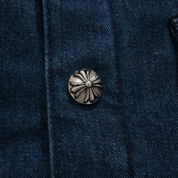 Chrome Hearts - Мужская джинсовая стеганая куртка ветровка ACE_1908CH6 Chrome Hearts - Мужская джинсовая стеганая куртка ветровка ACE_1908CH6