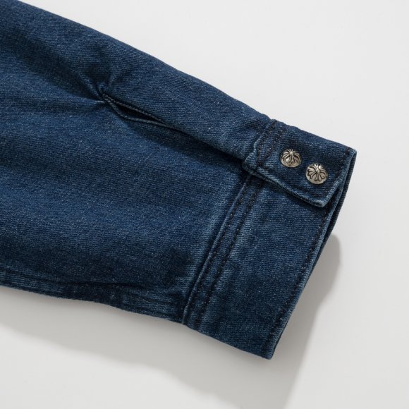 Chrome Hearts - Мужская джинсовая стеганая куртка ветровка ACE_1908CH6 Chrome Hearts - Мужская джинсовая стеганая куртка ветровка ACE_1908CH6