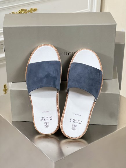 Brunello Cucinelli Urban - Мужские шлепанцы сланцы BL_1203BC4
